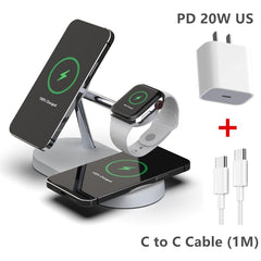 3-in-1 Wireless Magsafe Charger Stand - For Apple