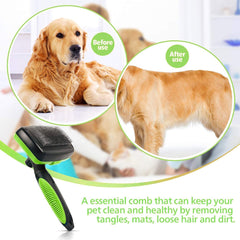 Self Cleaning Dog Hair Remover Brush