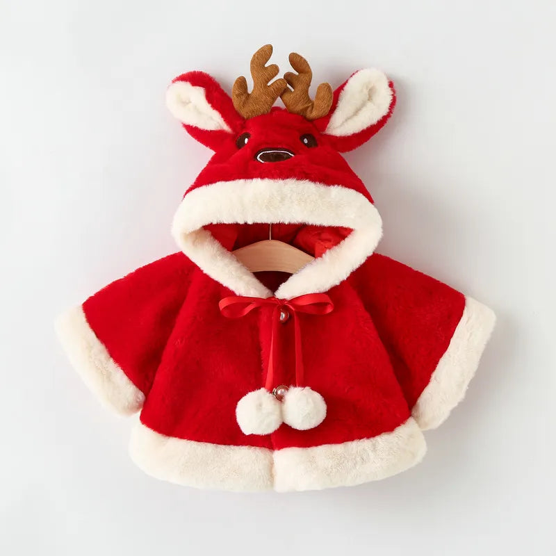 Cute Christmas Elk Baby Jacket