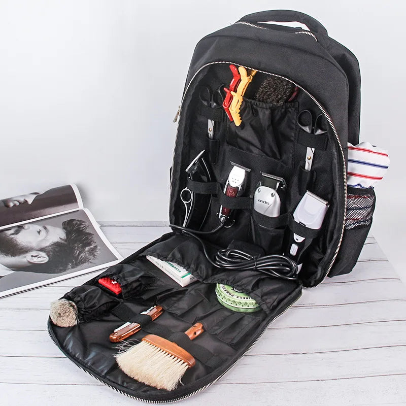 Barber Bag Water-Resistant Hairdressing Backpack