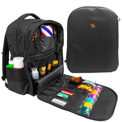 SMART BARBER - Barber Bag XL Capacity Backpack Style for Traveling with Clippers and Supplies