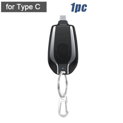 Compact Keychain Emergency Phone Charger Power Bank