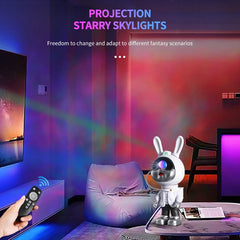 LED Astronaut Projection Lights Starry Sky Atmosphere Lantern Galaxy Projector Night Light Desktop Decoration Lamp Bedroom Home