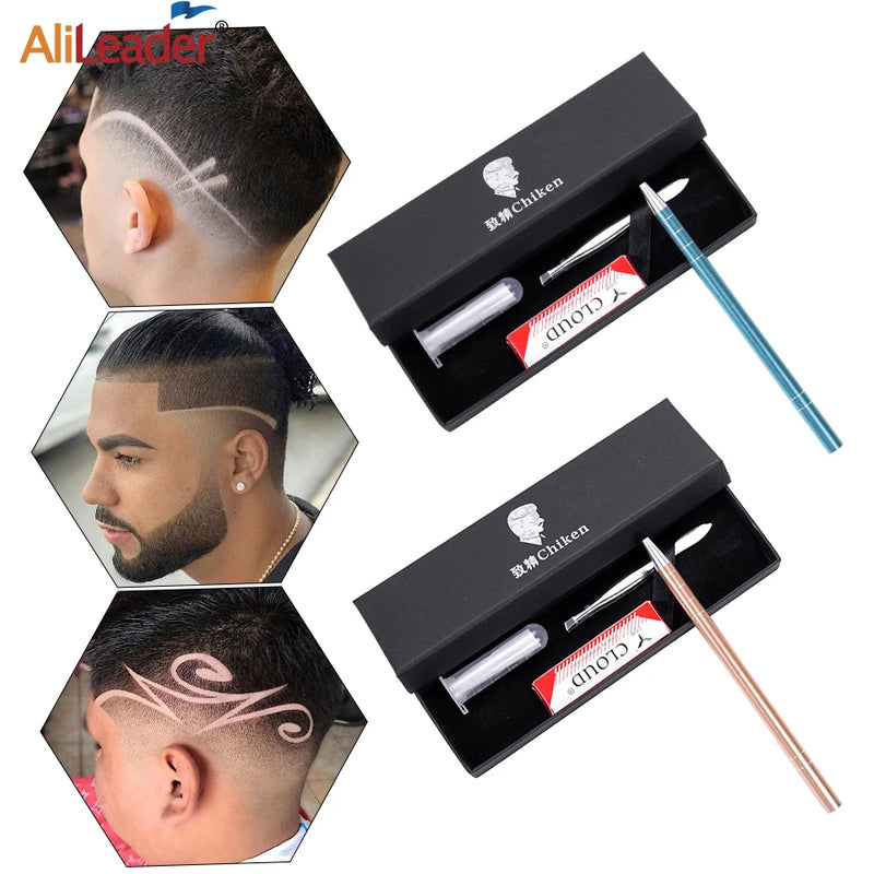 Hair Tattoo Razorengraving Pen For Hair Art Design And Eyebrow Styling Pen Professional Barber Hair Styling Disign Accessories