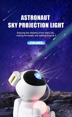 LED Astronaut Projection Lights Starry Sky Atmosphere Lantern Galaxy Projector Night Light Desktop Decoration Lamp Bedroom Home