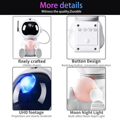 LED Astronaut Projection Lights Starry Sky Atmosphere Lantern Galaxy Projector Night Light Desktop Decoration Lamp Bedroom Home