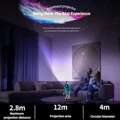 LED Astronaut Projection Lights Starry Sky Atmosphere Lantern Galaxy Projector Night Light Desktop Decoration Lamp Bedroom Home