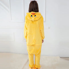 Halloween Children's Yellow Duck Costumes Animal Anime Cartoon Cosplay Jumpsuits Stage Party Cos Suits for Kids Christmas Gifts