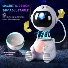 LED Astronaut Projection Lights Starry Sky Atmosphere Lantern Galaxy Projector Night Light Desktop Decoration Lamp Bedroom Home