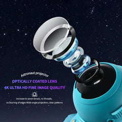 LED Astronaut Projection Lights Starry Sky Atmosphere Lantern Galaxy Projector Night Light Desktop Decoration Lamp Bedroom Home