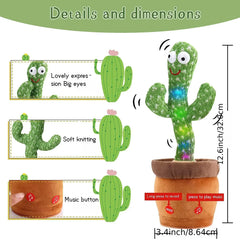 Talking Cactus Toy, Dancing Cactus Toy - Multi-Language Singing Fun!