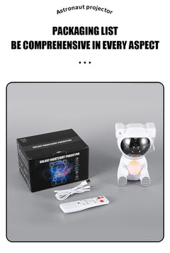 LED Astronaut Projection Lights Starry Sky Atmosphere Lantern Galaxy Projector Night Light Desktop Decoration Lamp Bedroom Home