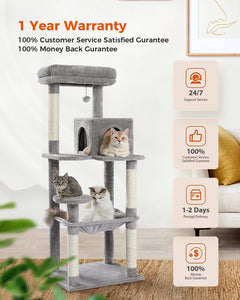 5-Level Cozy Condo Cat Tower