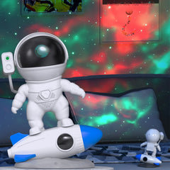 Bluetooth APP Rocket Astronaut Star Galaxy Projector LED Night Light Lamp Starry Sky Porjectors Lamp  For Kids Bedroom Decorate