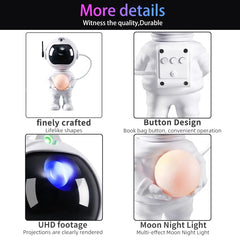 LED Astronaut Projection Lights Starry Sky Atmosphere Lantern Galaxy Projector Night Light Desktop Decoration Lamp Bedroom Home