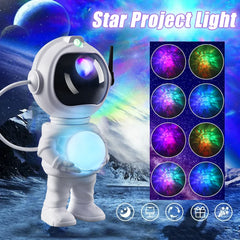 LED Astronaut Projection Lights Starry Sky Atmosphere Lantern Galaxy Projector Night Light Desktop Decoration Lamp Bedroom Home