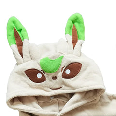 Leafeon Onesie Kigurumi for Women Pajamas Sleepwear One-piece Pijama Adult Halloween Full Body Clothes Christmas Cosplay Costume