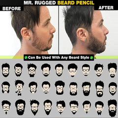 Beard Filler Pencil & Brush – Waterproof Beard Enhancer