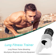 Lung Trainer Breathing Exercise For Lungs Portable Breath Fitness Exerciser Device Endurance Workout With Adjustable Resistances To