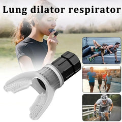 Lung Trainer Breathing Exercise For Lungs Portable Breath Fitness Exerciser Device Endurance Workout With Adjustable Resistances To