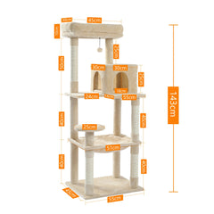 5-Level Cozy Condo Cat Tower