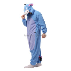 Onesieshow Animal Kigurumi Pyjamas Halloween Onesie Adult Kids Cartoon Donkey Pajama Cosplay Party Women Men Homewear