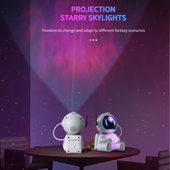 LED Astronaut Projection Lights Starry Sky Atmosphere Lantern Galaxy Projector Night Light Desktop Decoration Lamp Bedroom Home