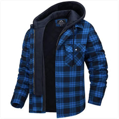 Men's Thick Padded Plaid Shirt