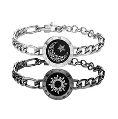 Sun-Moon Smart Sensing Couple Bracelet