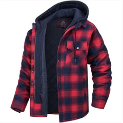 Men's Thick Padded Plaid Shirt