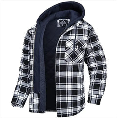 Men's Thick Padded Plaid Shirt