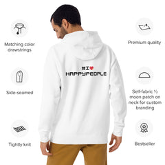 I Love Happy People - Unisex Hoodie Back