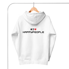 I Love Happy People - Unisex Hoodie Back